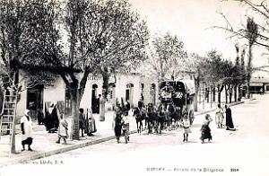 1533- Djelfa - Arrivee de la diligence - 1914